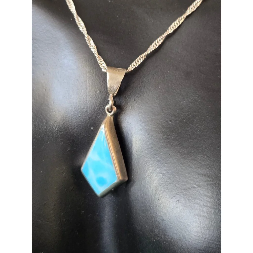 Women's 925 larimar mexico Unbranded Necklace, Blue, One Size